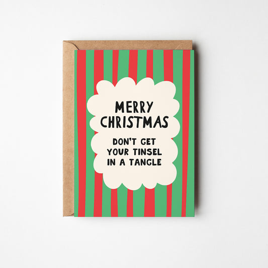 Don’t Get Your Tinsel in a Tangle Christmas Card