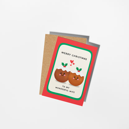 Merry Christmas Wife Card