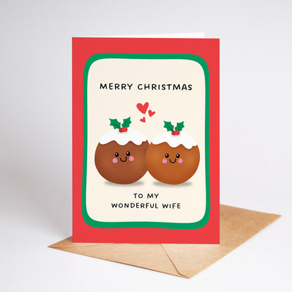 Merry Christmas Wife Card