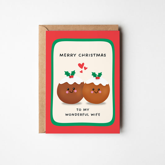 Merry Christmas Wife Card
