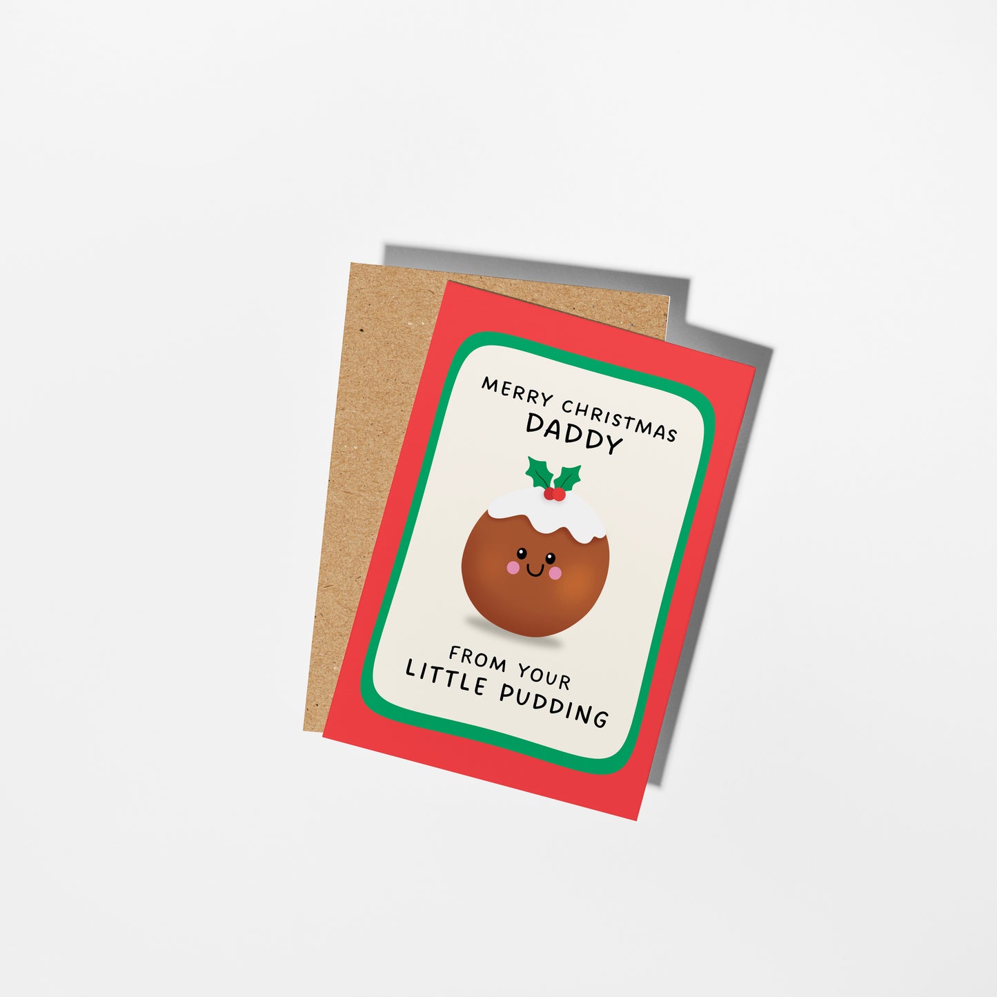 Merry Christmas Daddy From Your Little Pudding Card