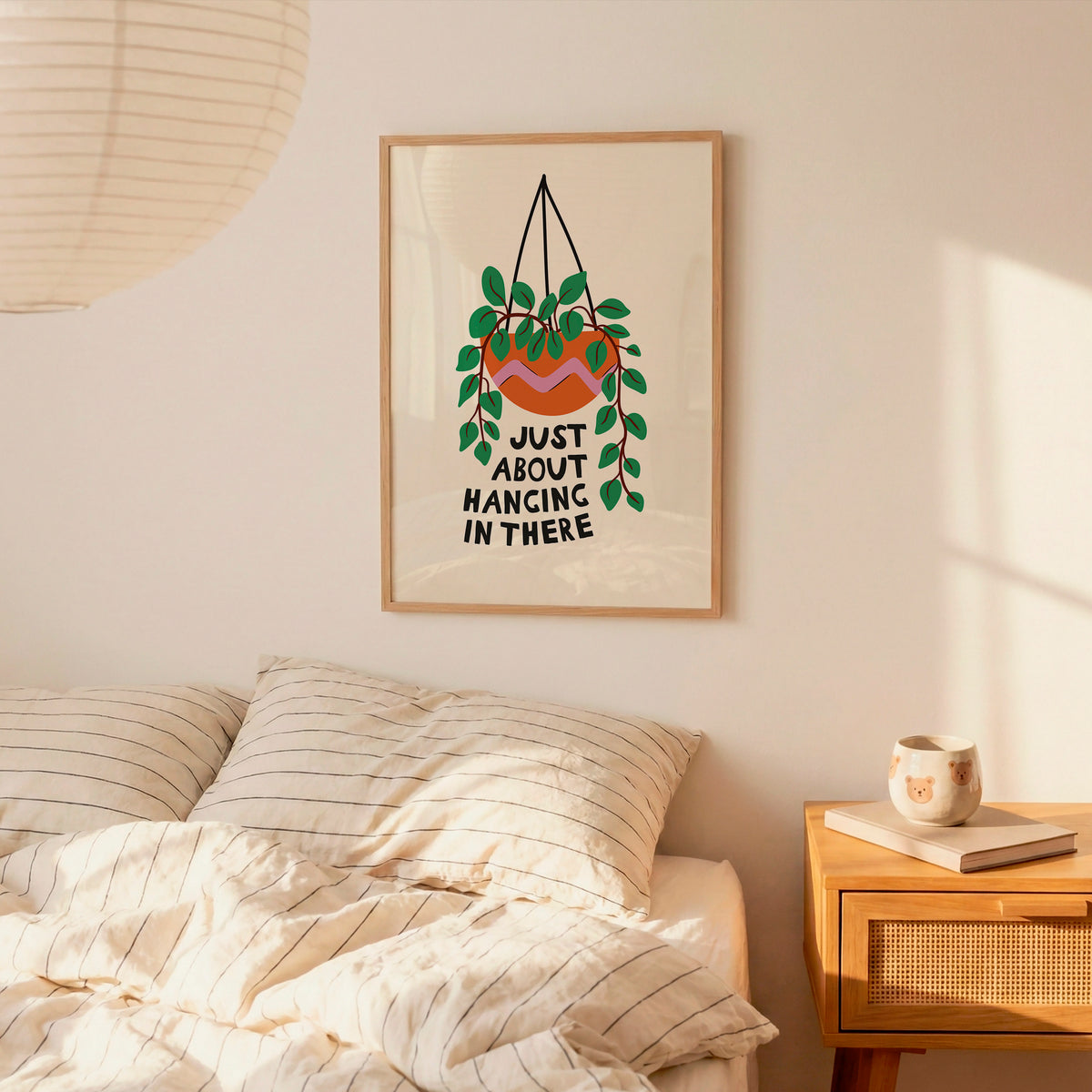 Just About Hanging In There Print