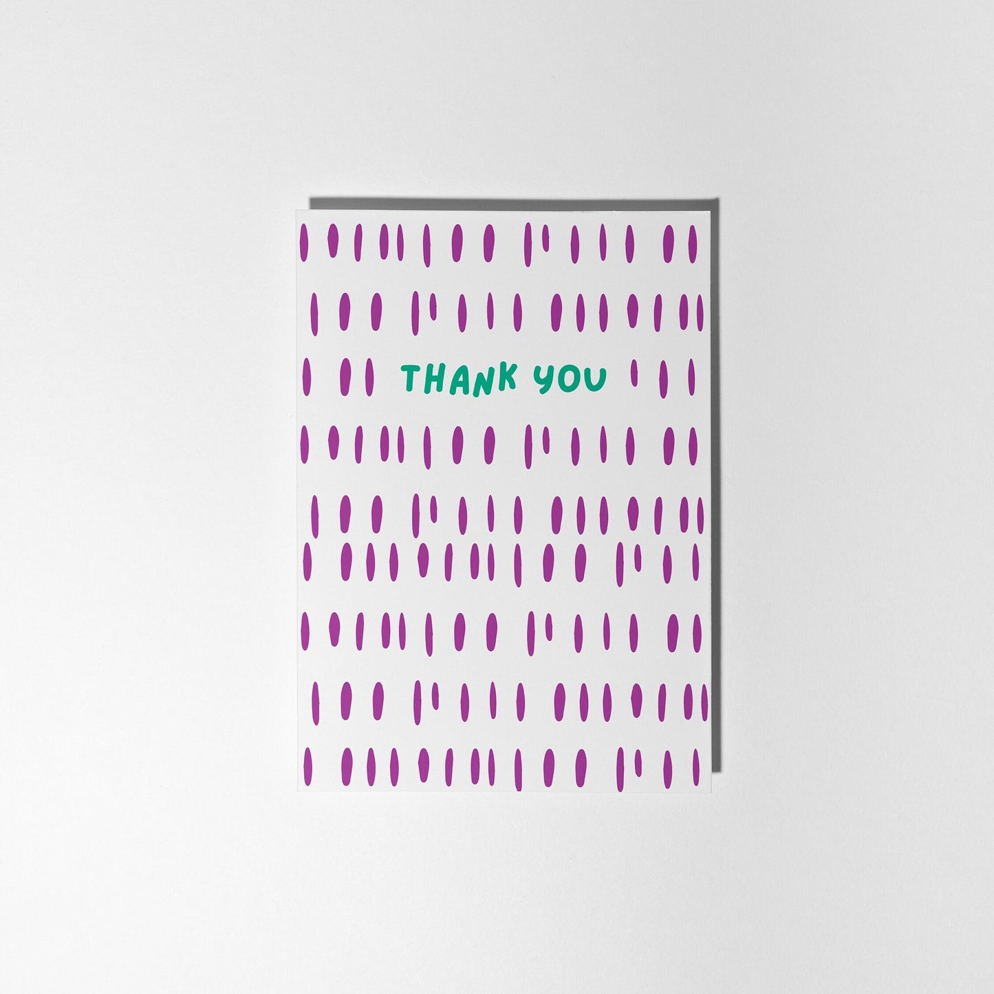 Thank You Card, Modern Purple Design - PulpKo