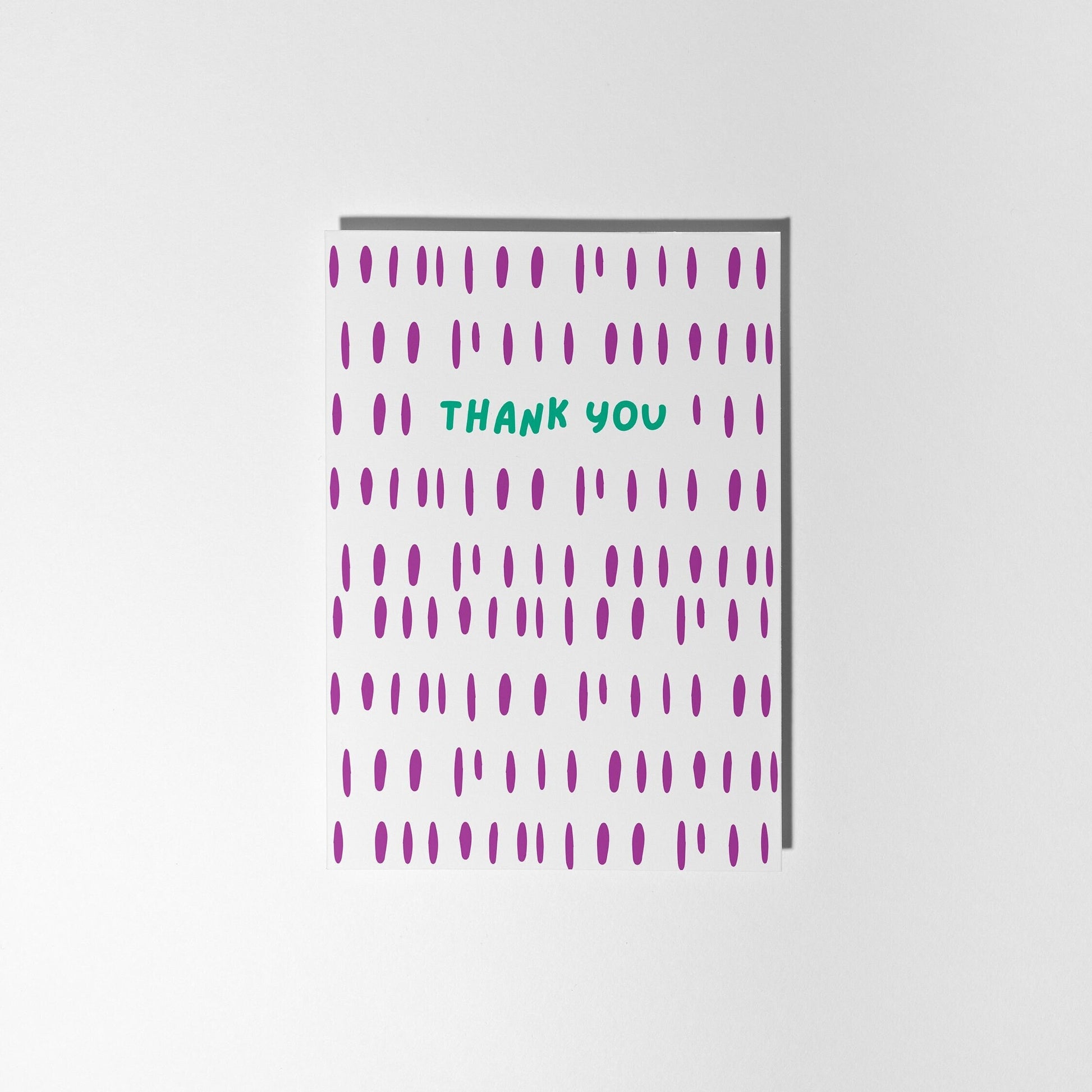Thank You Card, Modern Purple Design - PulpKo
