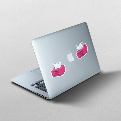 Crying Over Fictional Characters Sticker - PulpKo