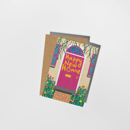 New Home Illustrated Greeting Card - PulpKo