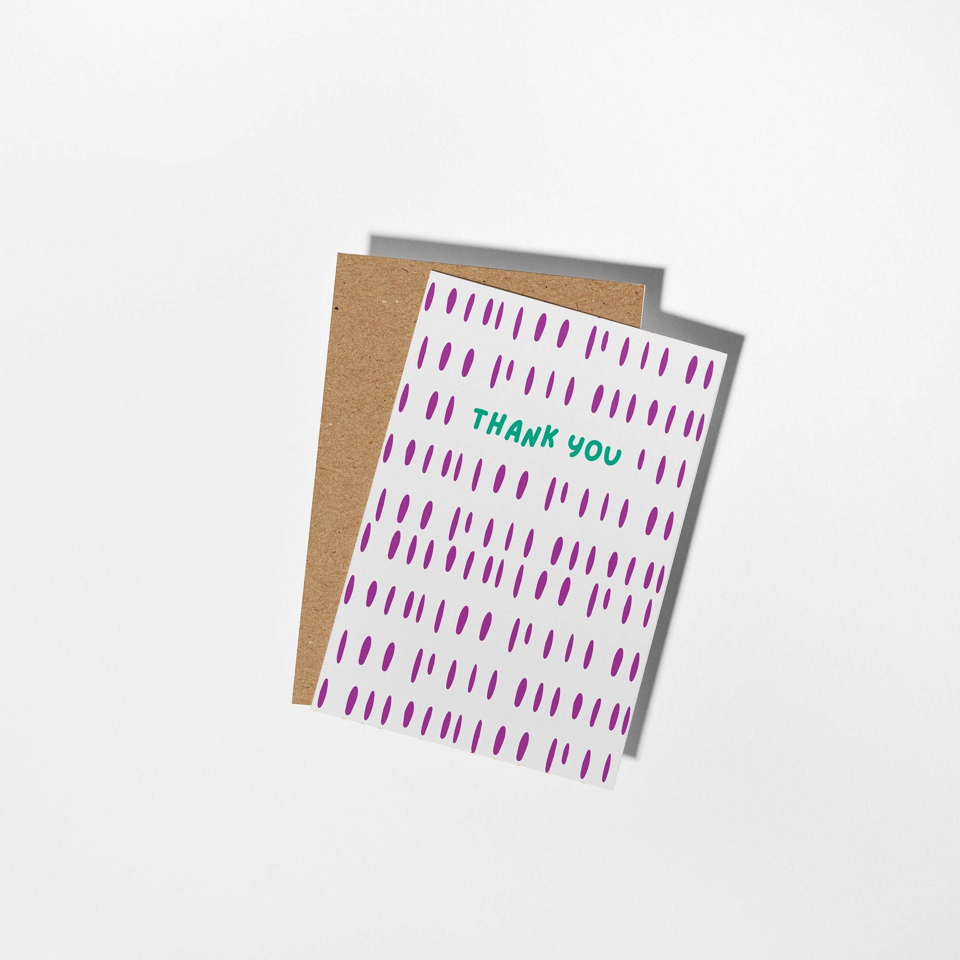 Thank You Card, Modern Purple Design - PulpKo