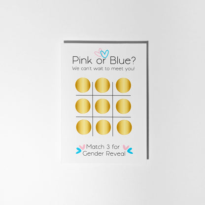 Gender Reveal Scratch Card. Will it be Pink or Blue? - PulpKo