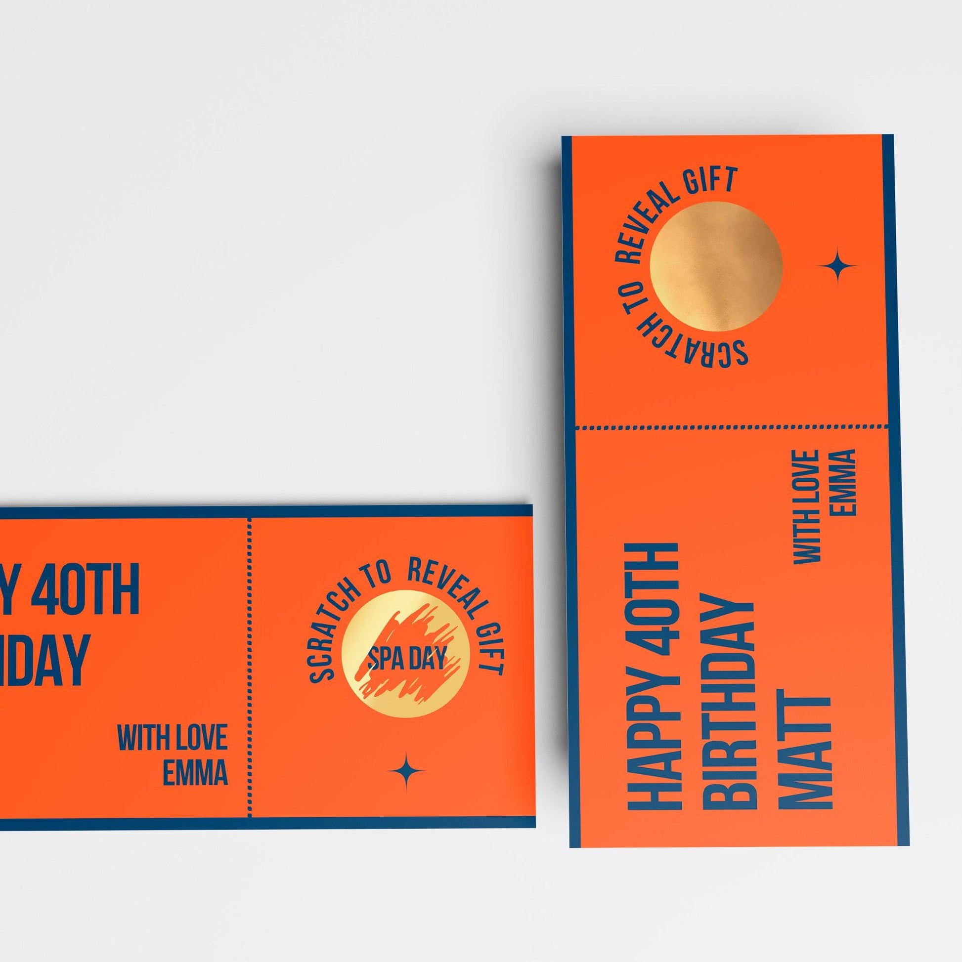 Personalised Scratch-Off Birthday Gift Voucher, Scratch to Reveal Gift - PulpKo