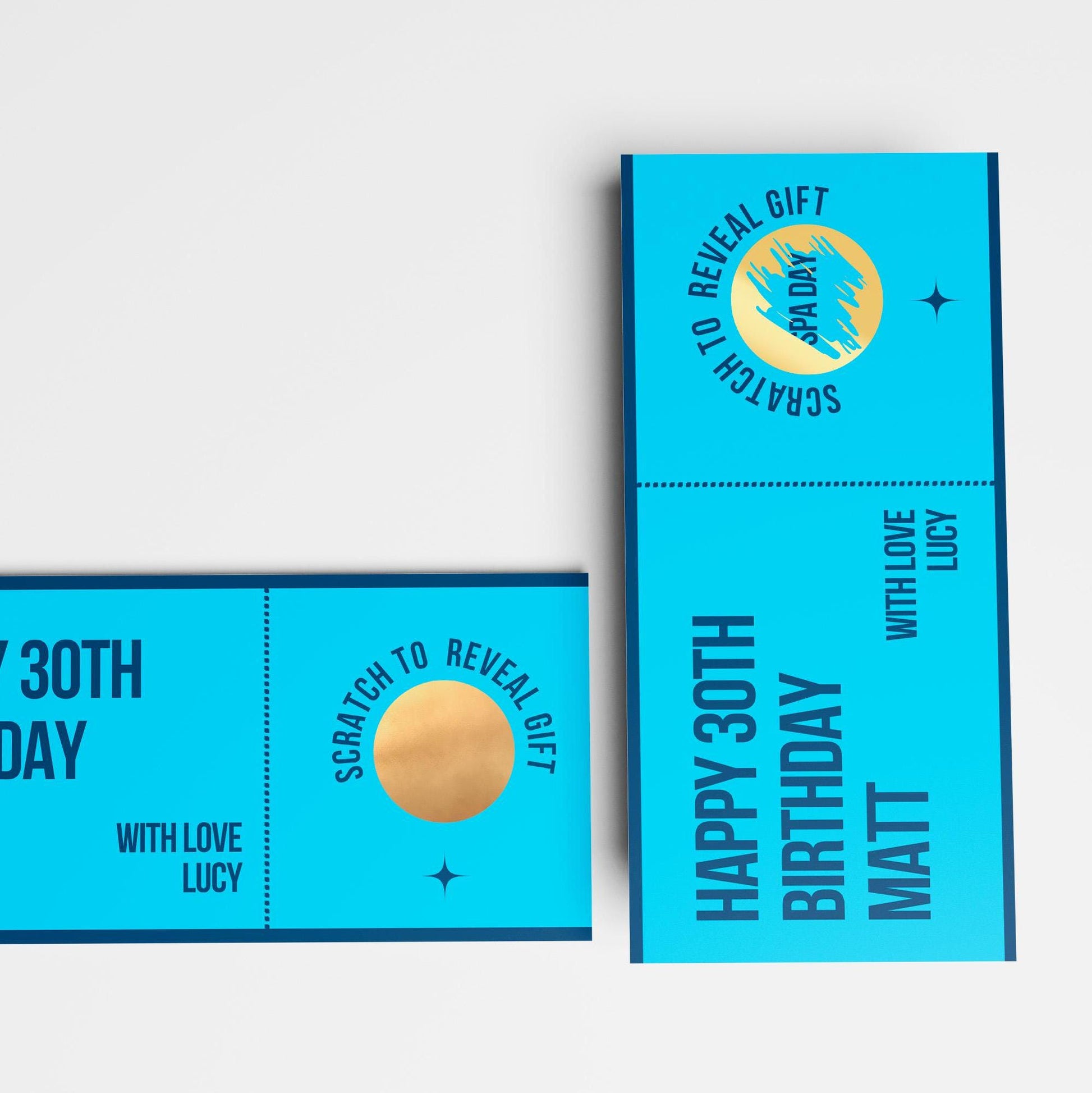 Personalised Scratch-Off Birthday Gift Voucher, Scratch to Reveal Gift - PulpKo