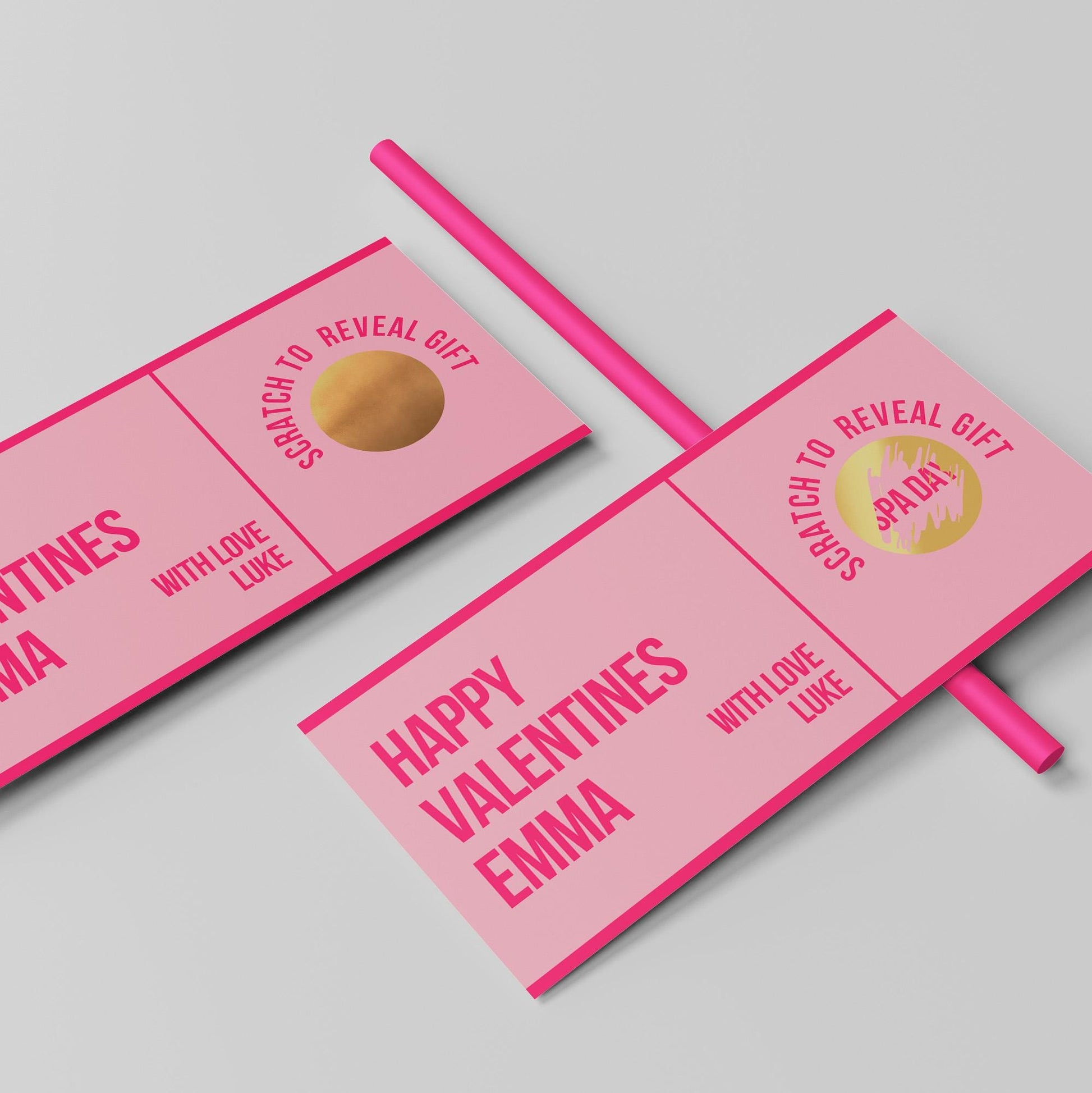 Valentines Scratch-Off Gift Voucher, Scratch to Reveal Gift - PulpKo