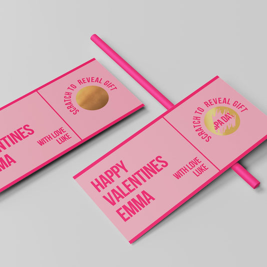 Valentines Scratch-Off Gift Voucher, Scratch to Reveal Gift - PulpKo
