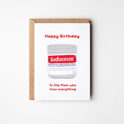 For the Mum Who Fixes Everything, Birthday Card for Mum Appreciation - PulpKo