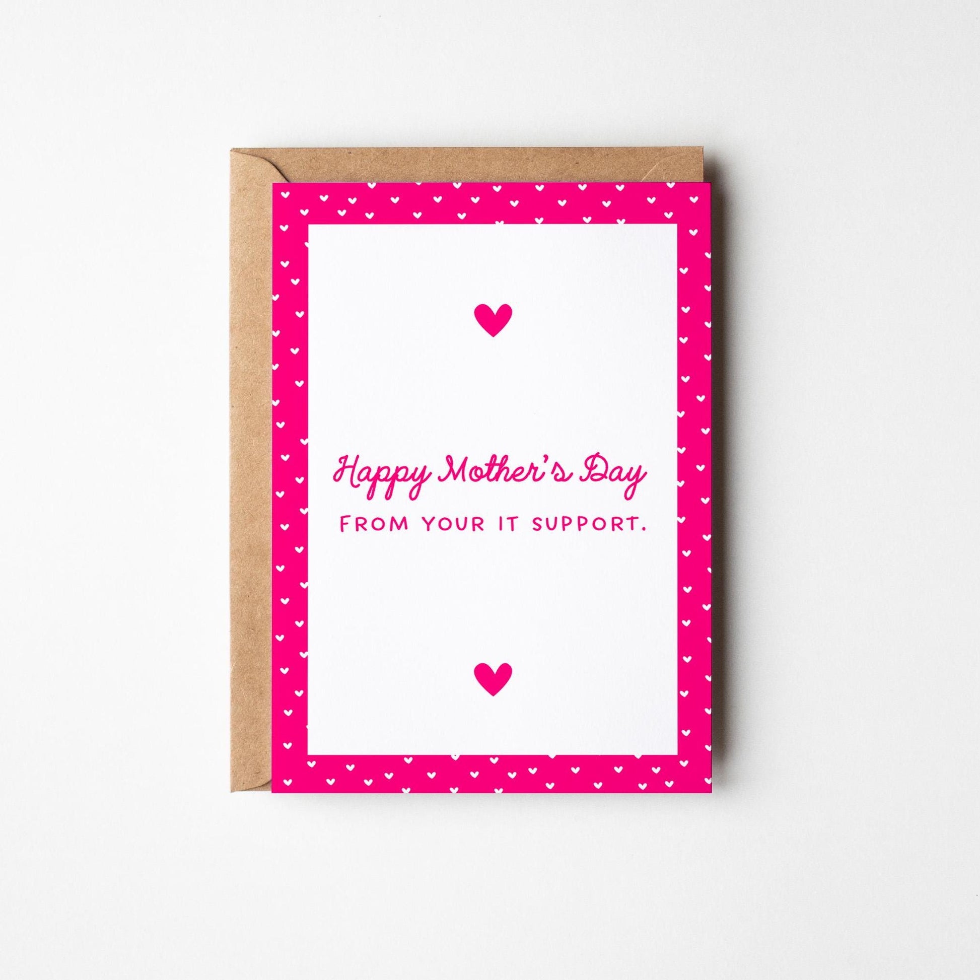 IT Support Mum Card, Funny Mother’s Day Card - PulpKo