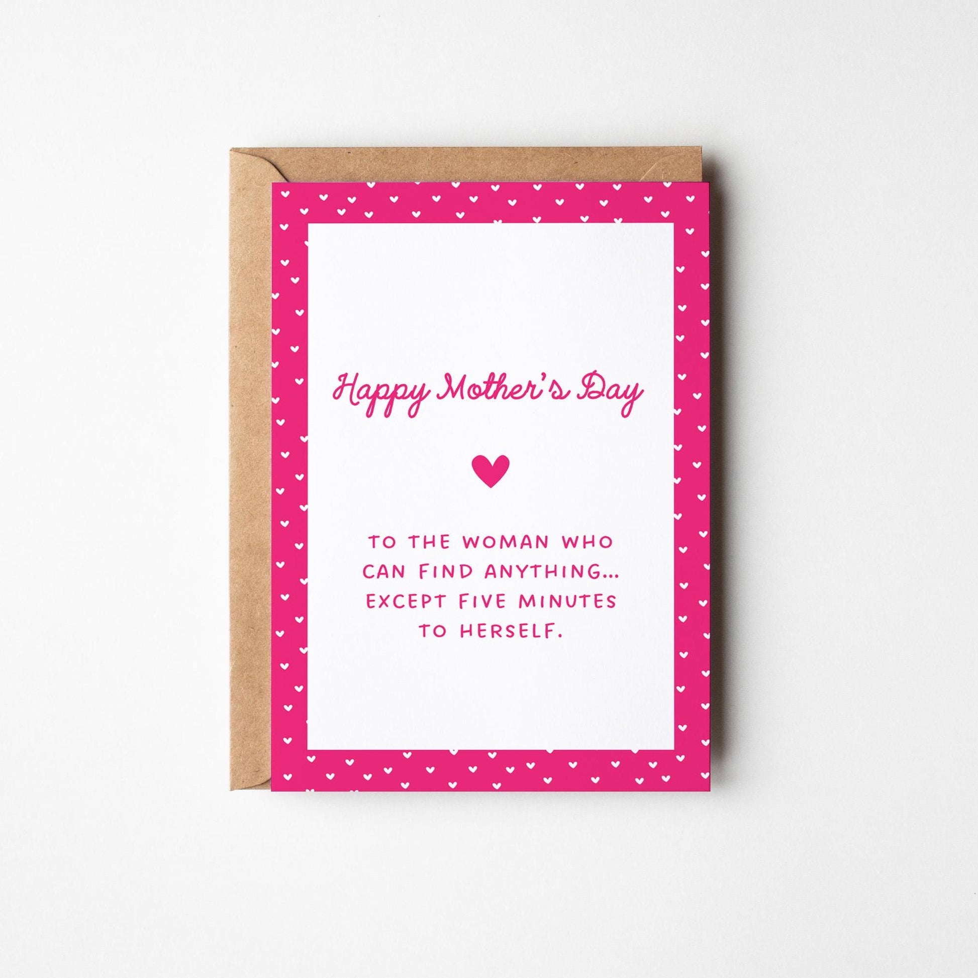 For the Mum who Needs a Break Card, Funny Mother’s Day Card, Mum Appreciation Card - PulpKo
