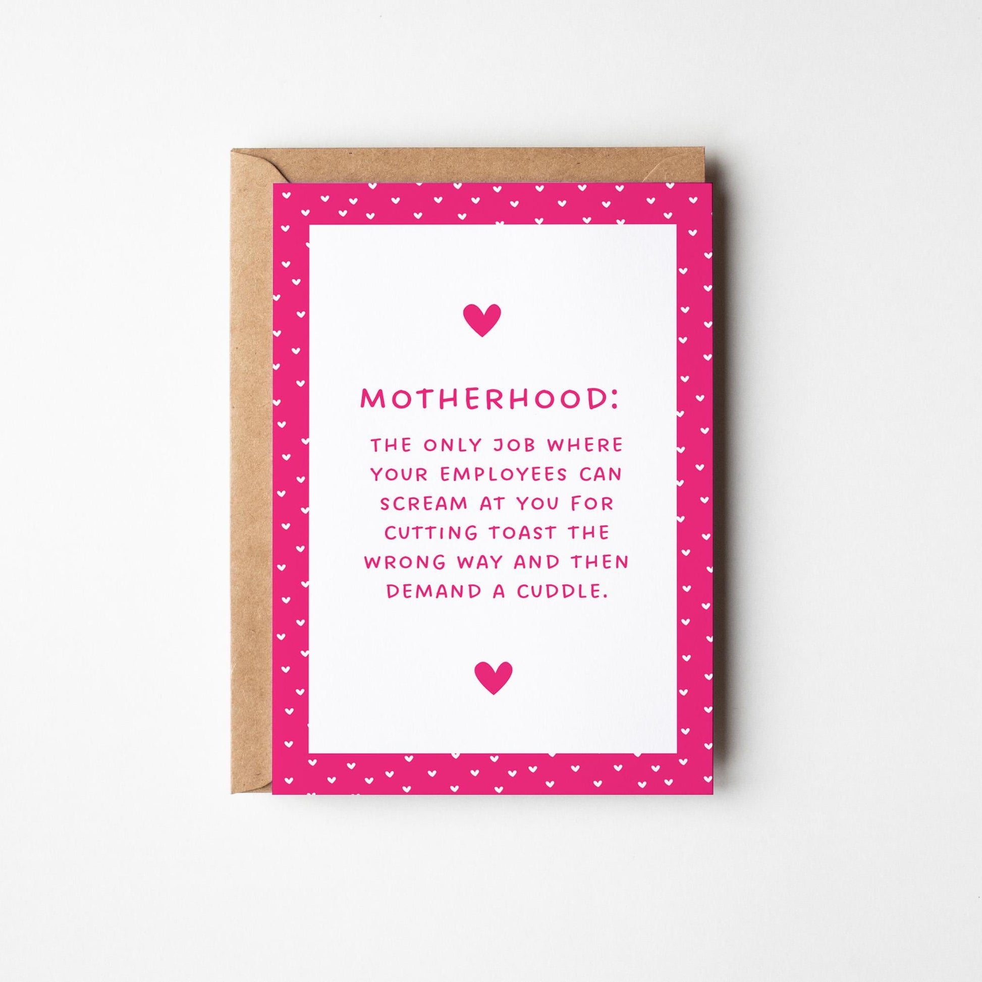 Motherhood Chaos, Funny Mother’s Day Card, Mum Life Card - PulpKo