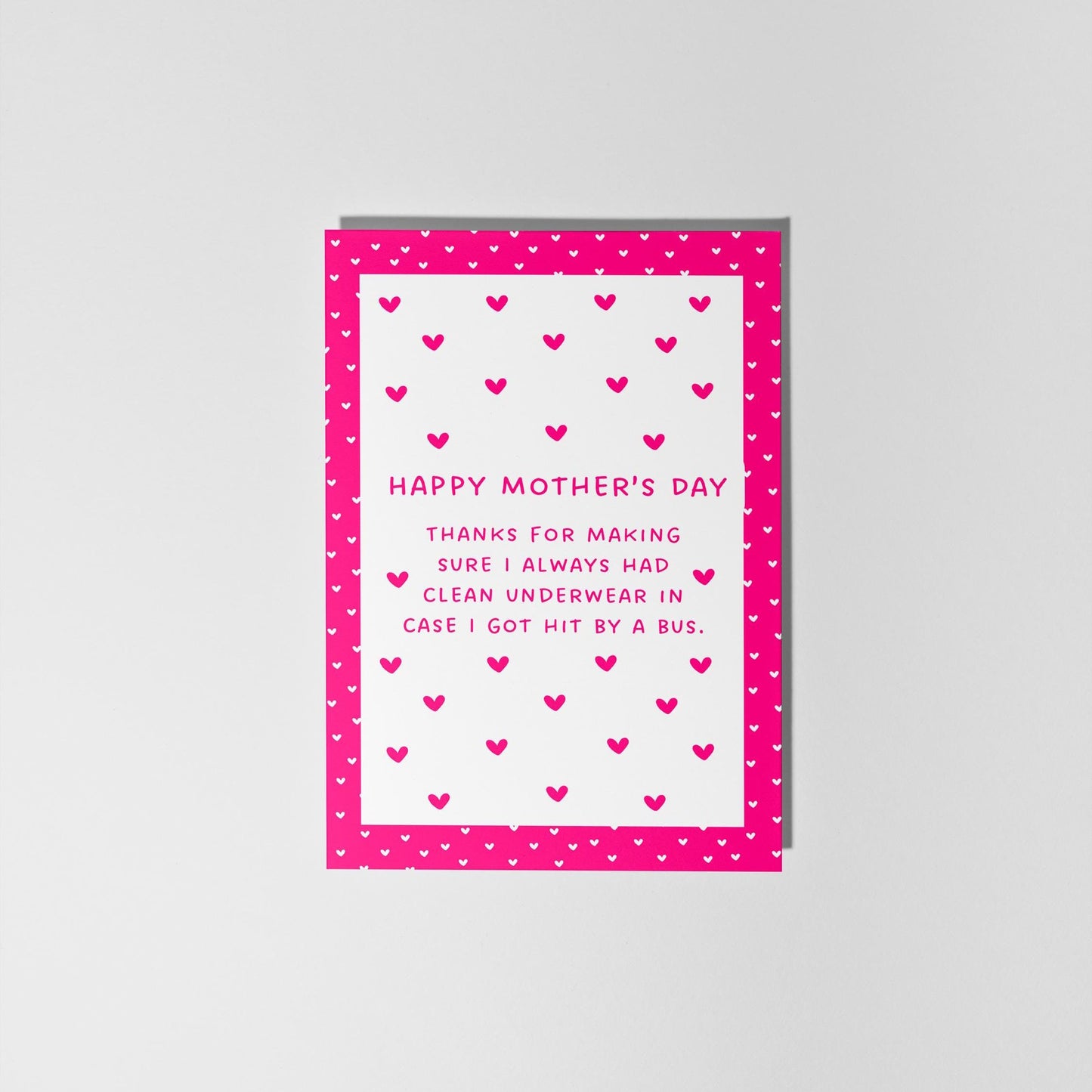 Funny Mother’s Day Card, Clean Underwear Warning, Cheeky Mum Gift, Nostalgic Mum Banter - PulpKo
