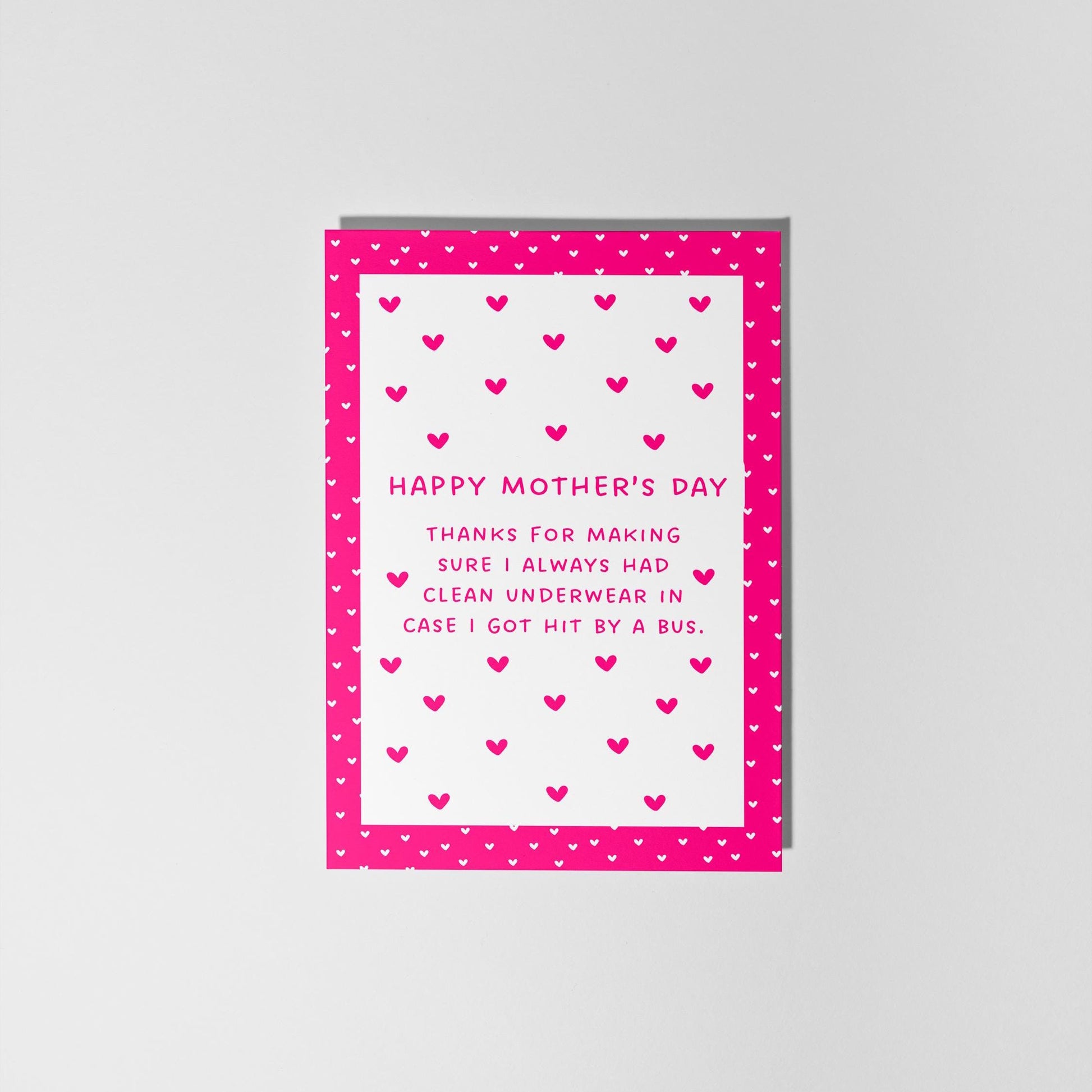 Funny Mother’s Day Card, Clean Underwear Warning, Cheeky Mum Gift, Nostalgic Mum Banter - PulpKo