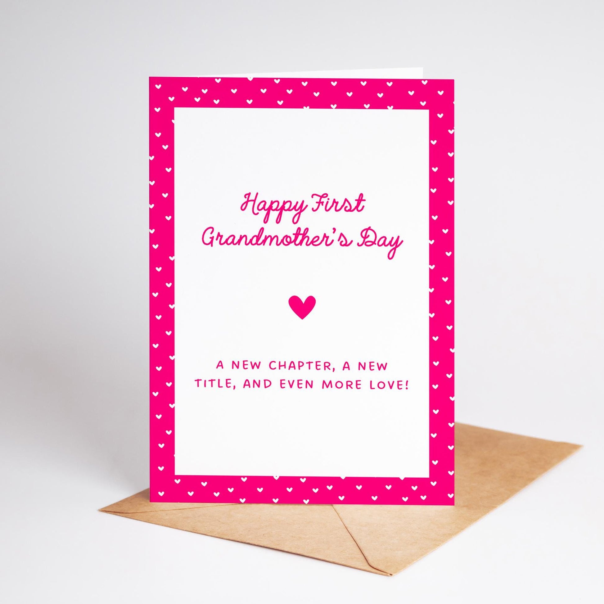 First Grandmother’s Day Card, New Grandma Card, Happy First Mother’s Day for Grandma, Cute Grandparent Card, New Nana Card - PulpKo