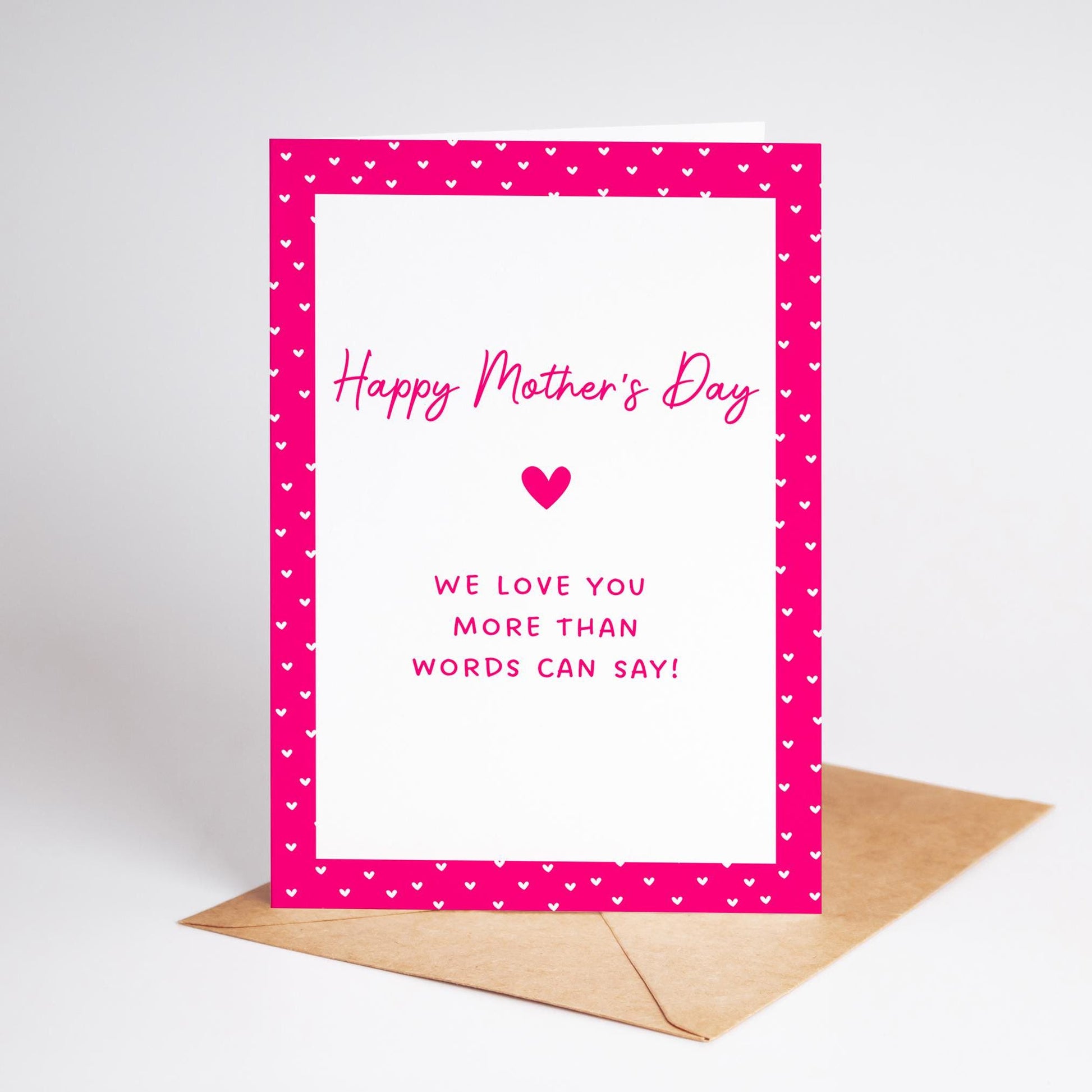 Happy Mother’s Day Card, Cute Mother’s Day Gift, Handmade Mum Card, Sentimental Mum Card, Mother’s Day from Kids - PulpKo