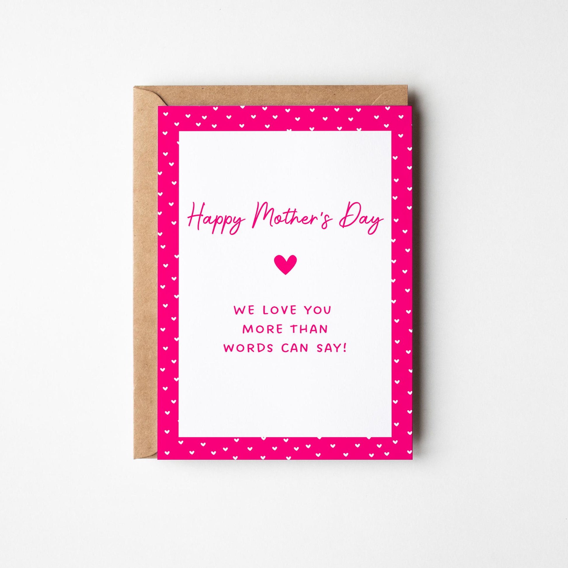 Happy Mother’s Day Card, Cute Mother’s Day Gift, Handmade Mum Card, Sentimental Mum Card, Mother’s Day from Kids - PulpKo