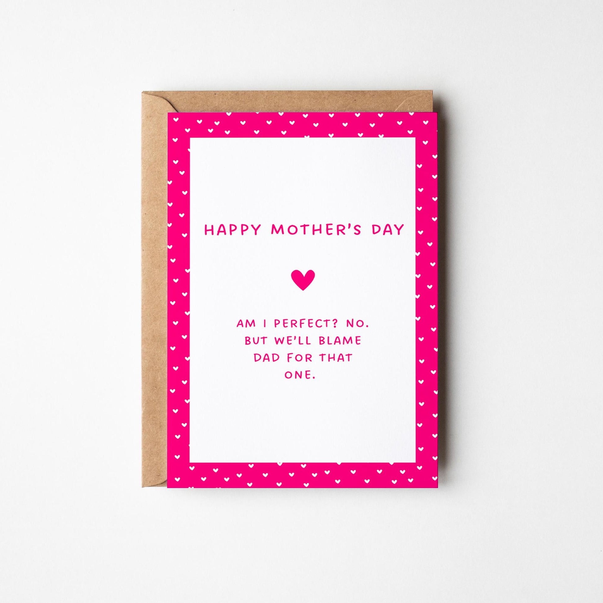 Funny Mother’s Day Card, Cheeky Mum Card, Sarcastic Mother’s Day Gift, Witty Mum Card - PulpKo