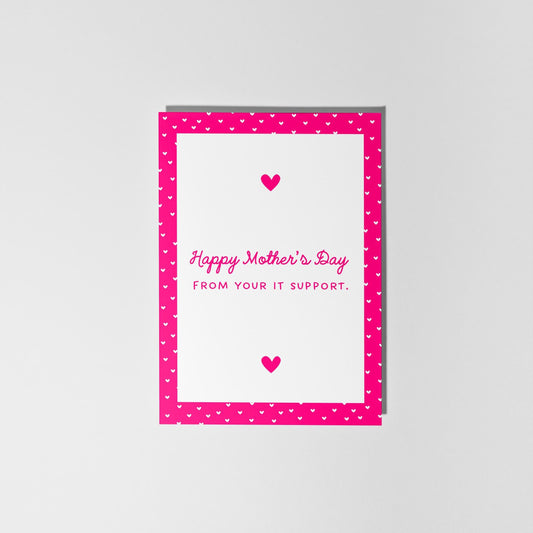 IT Support Mum Card, Funny Mother’s Day Card - PulpKo