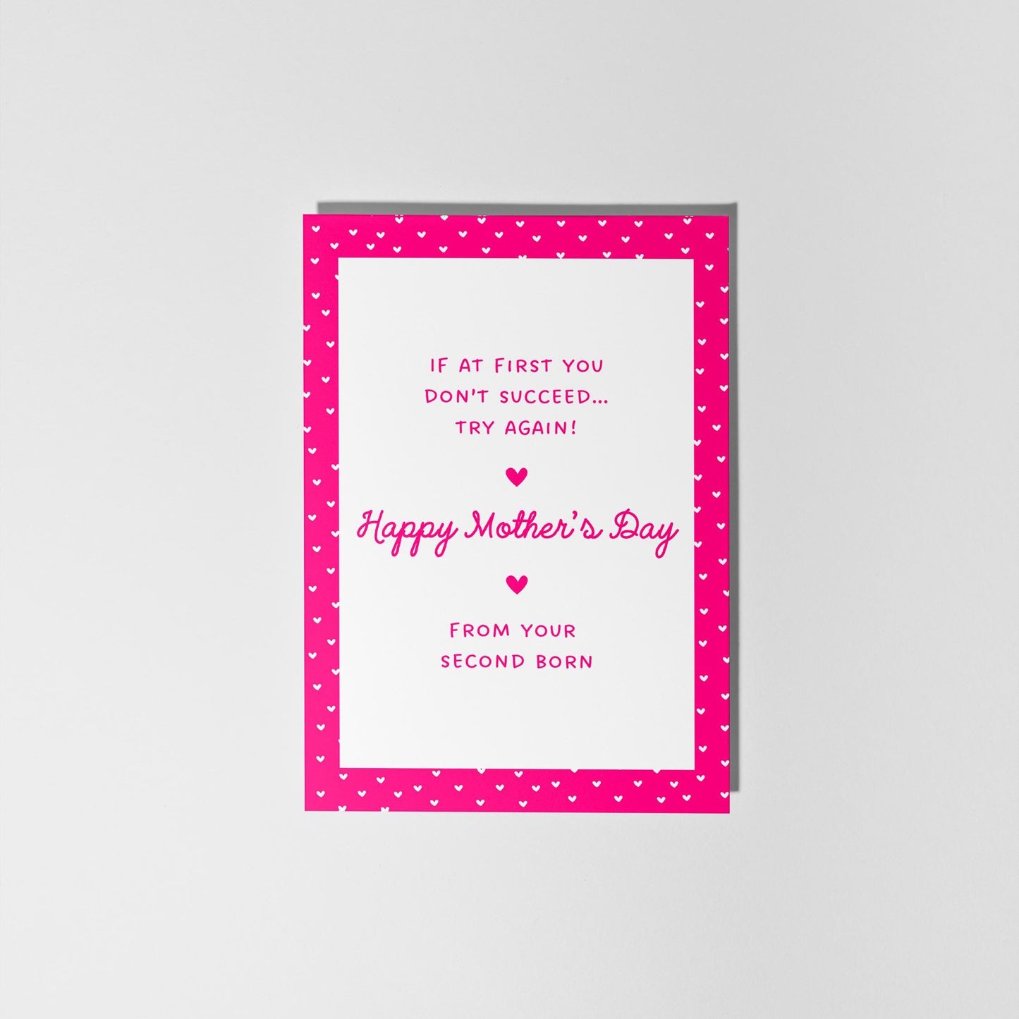Second Born Mum Card, Funny Mother’s Day Card - PulpKo