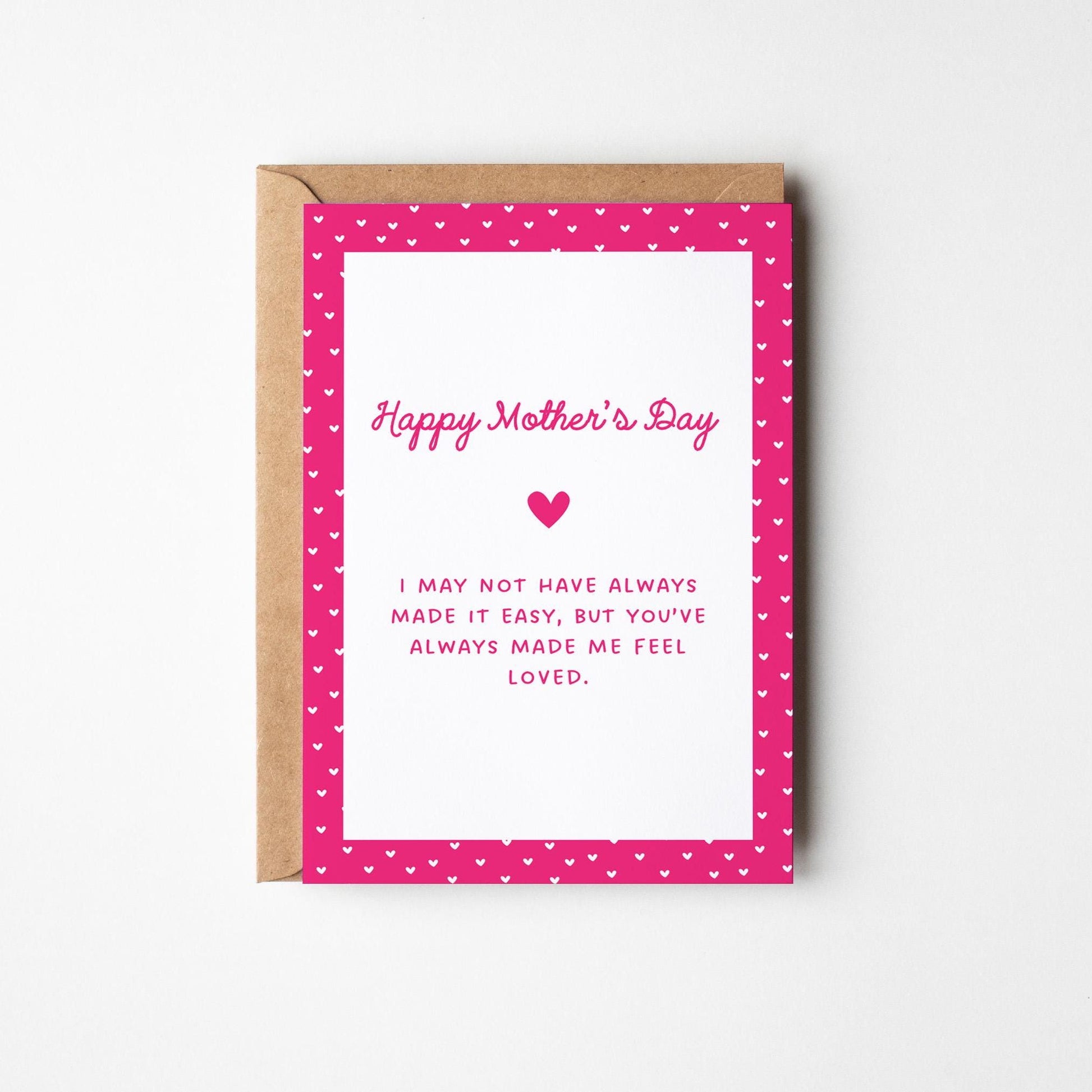 Heartfelt Mother’s Day Card, Appreciation Mum Card, Emotional Mum Greeting Card - PulpKo