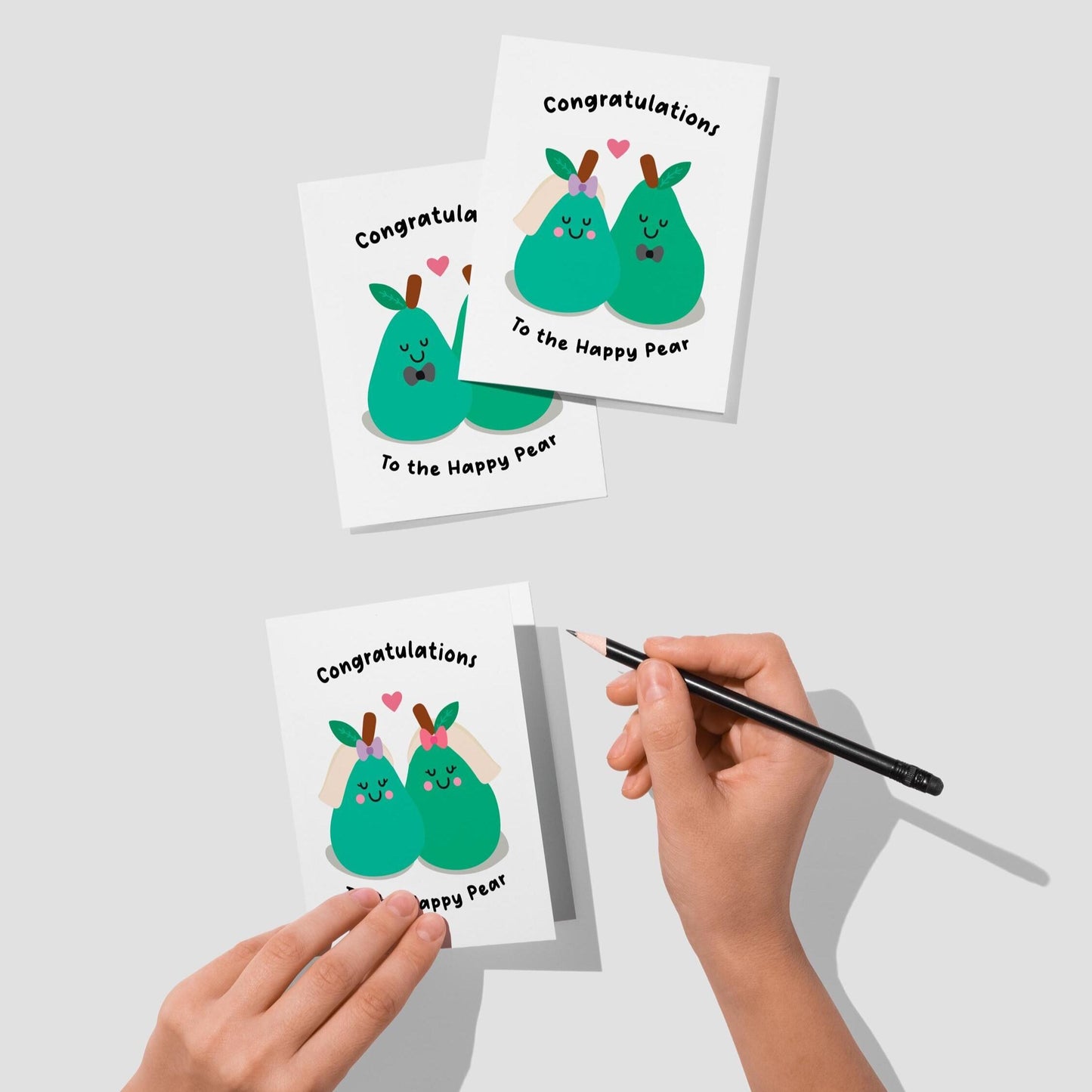 The Happy Pear Wedding Card Set - PulpKo