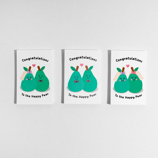 The Happy Pear Wedding Card Set - PulpKo