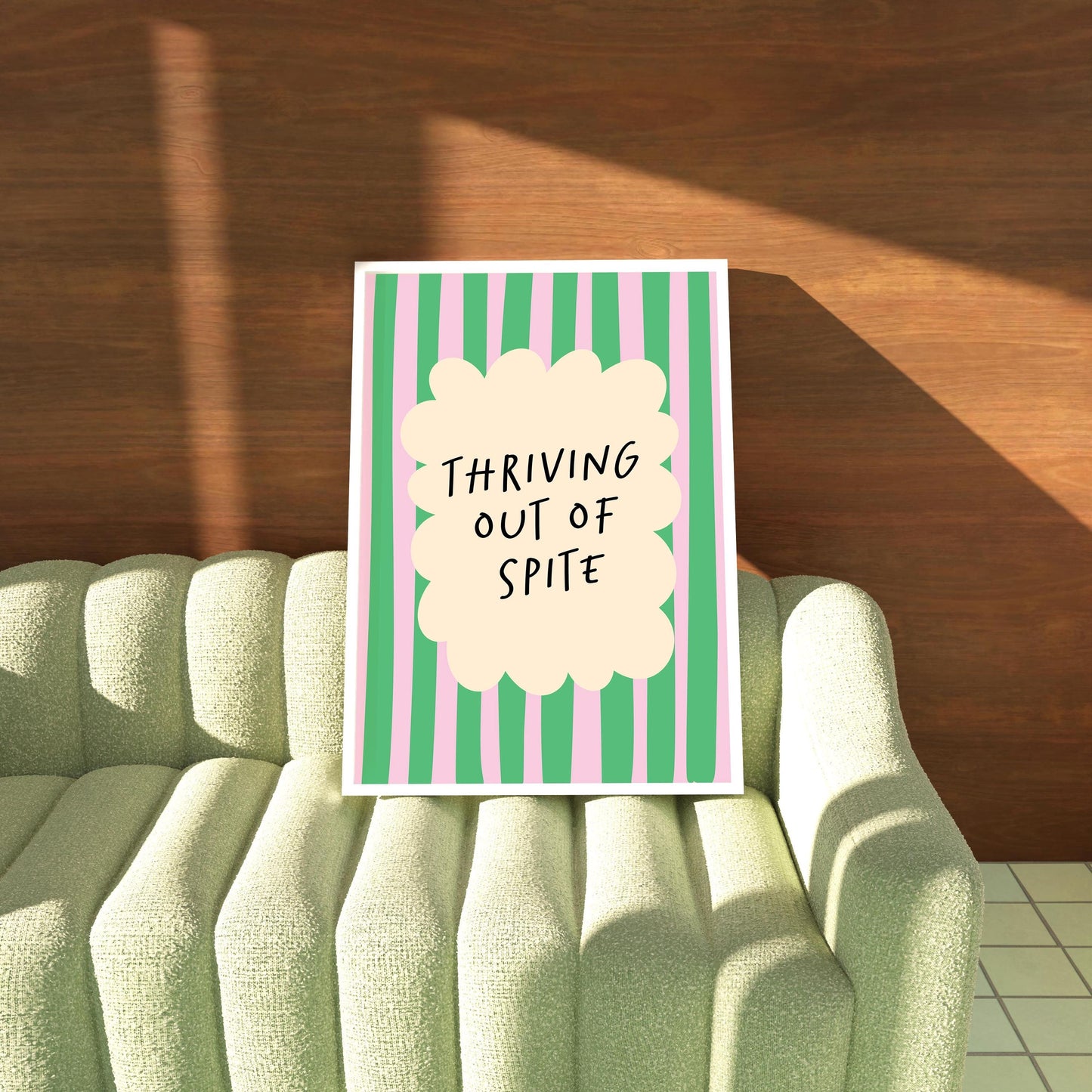 Thriving Out of Spite, Funny Quote Wall Art Print, A5 A4 Print - PulpKo