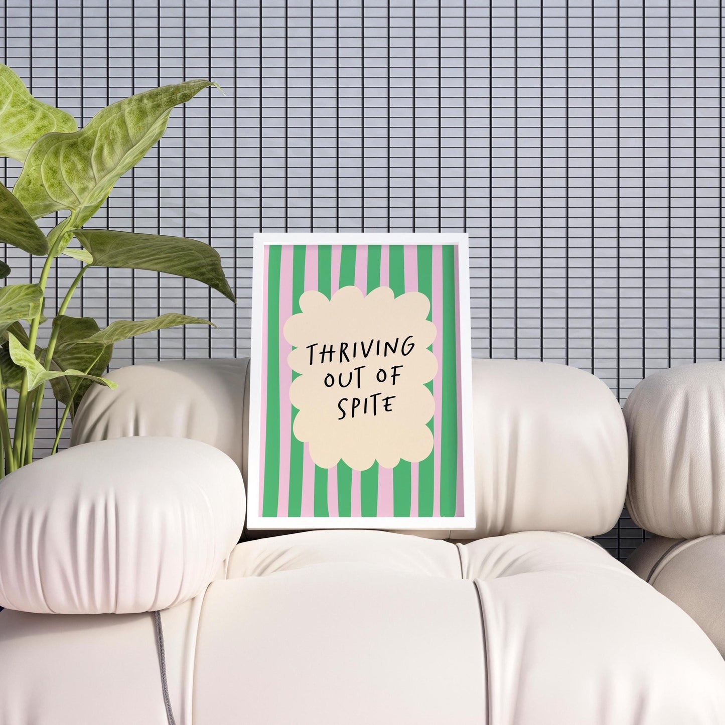 Thriving Out of Spite, Funny Quote Wall Art Print, A5 A4 Print - PulpKo