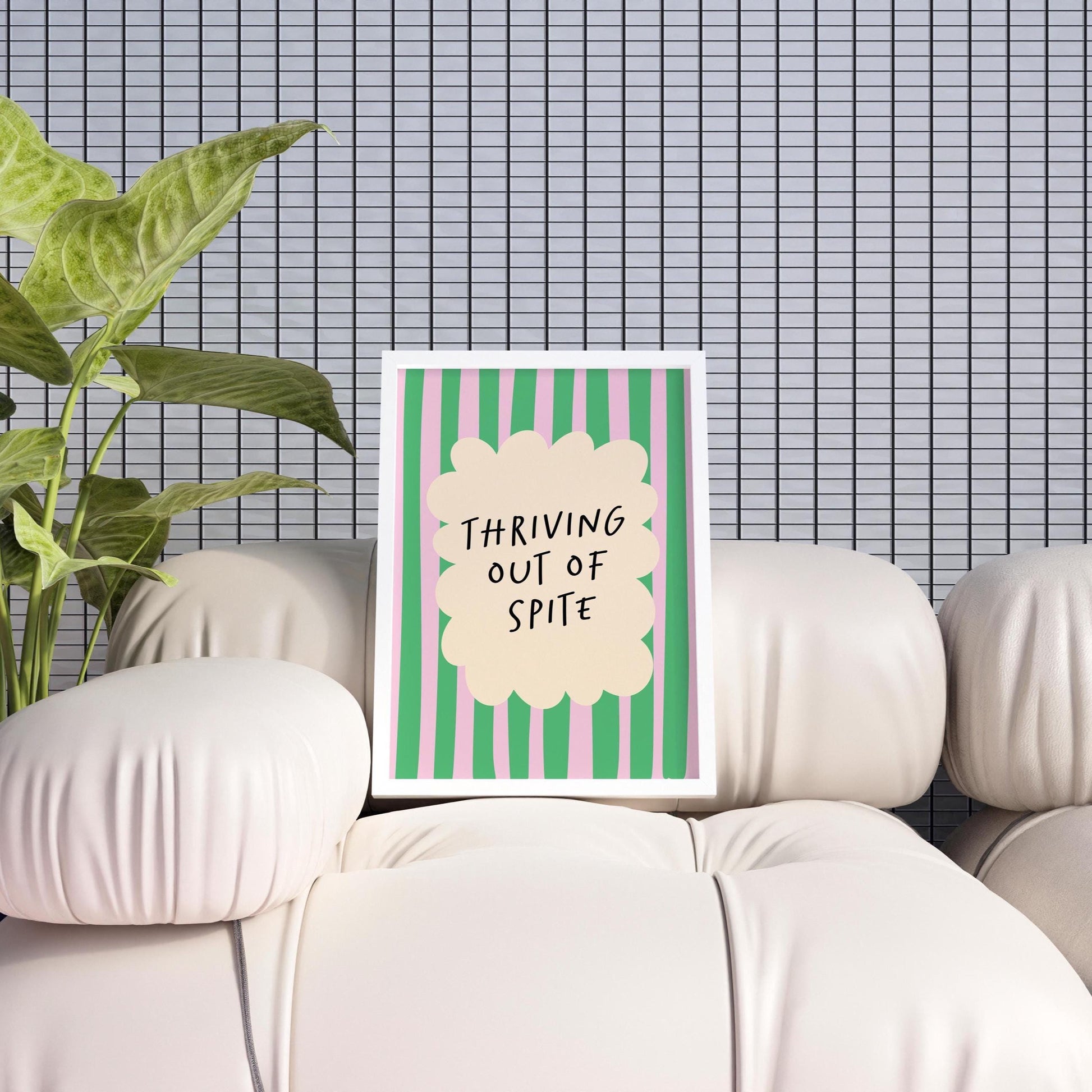 Thriving Out of Spite, Funny Quote Wall Art Print, A5 A4 Print - PulpKo