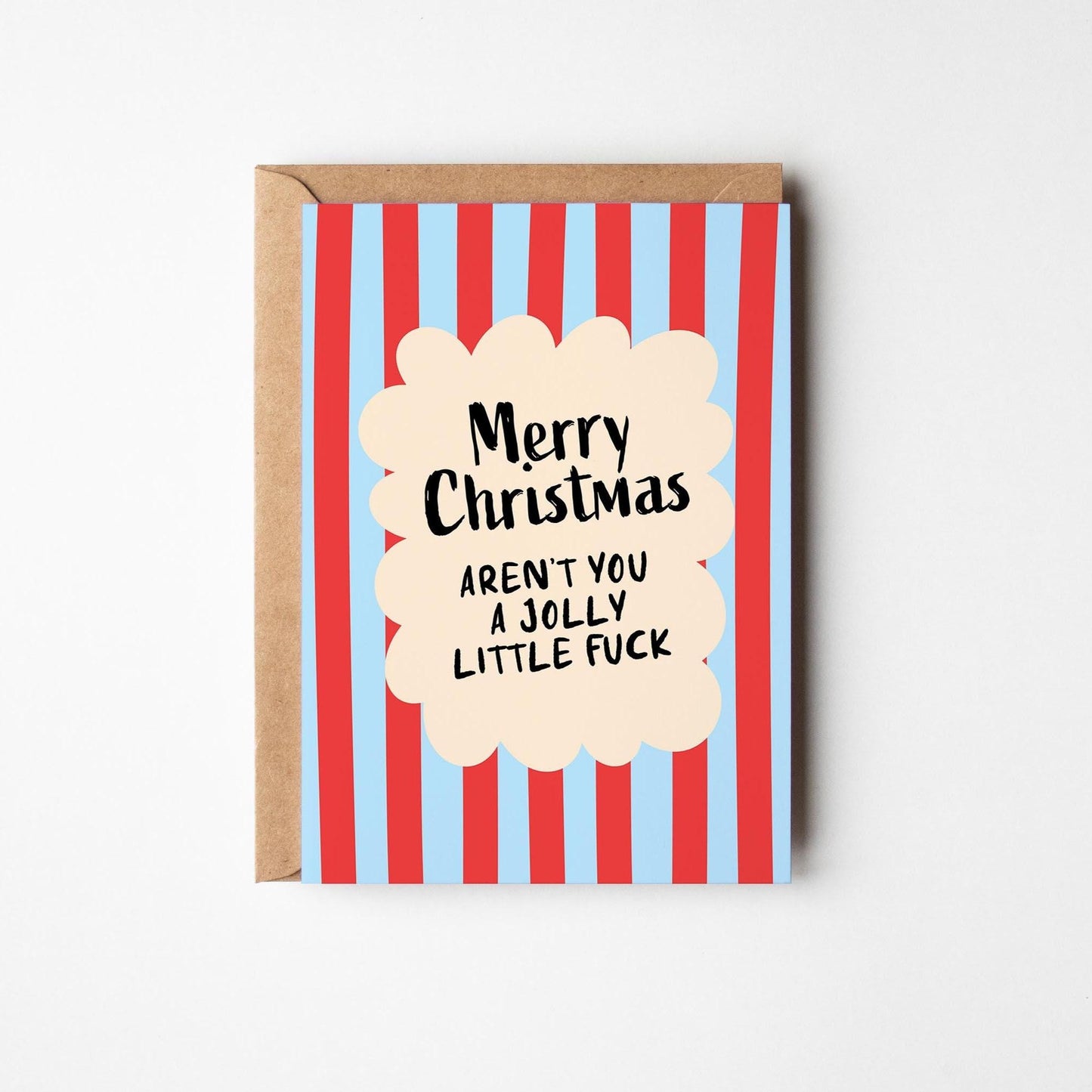 Funny Christmas Card; Aren’t You a Jolly Little Fuck; Rude Xmas Card - PulpKo