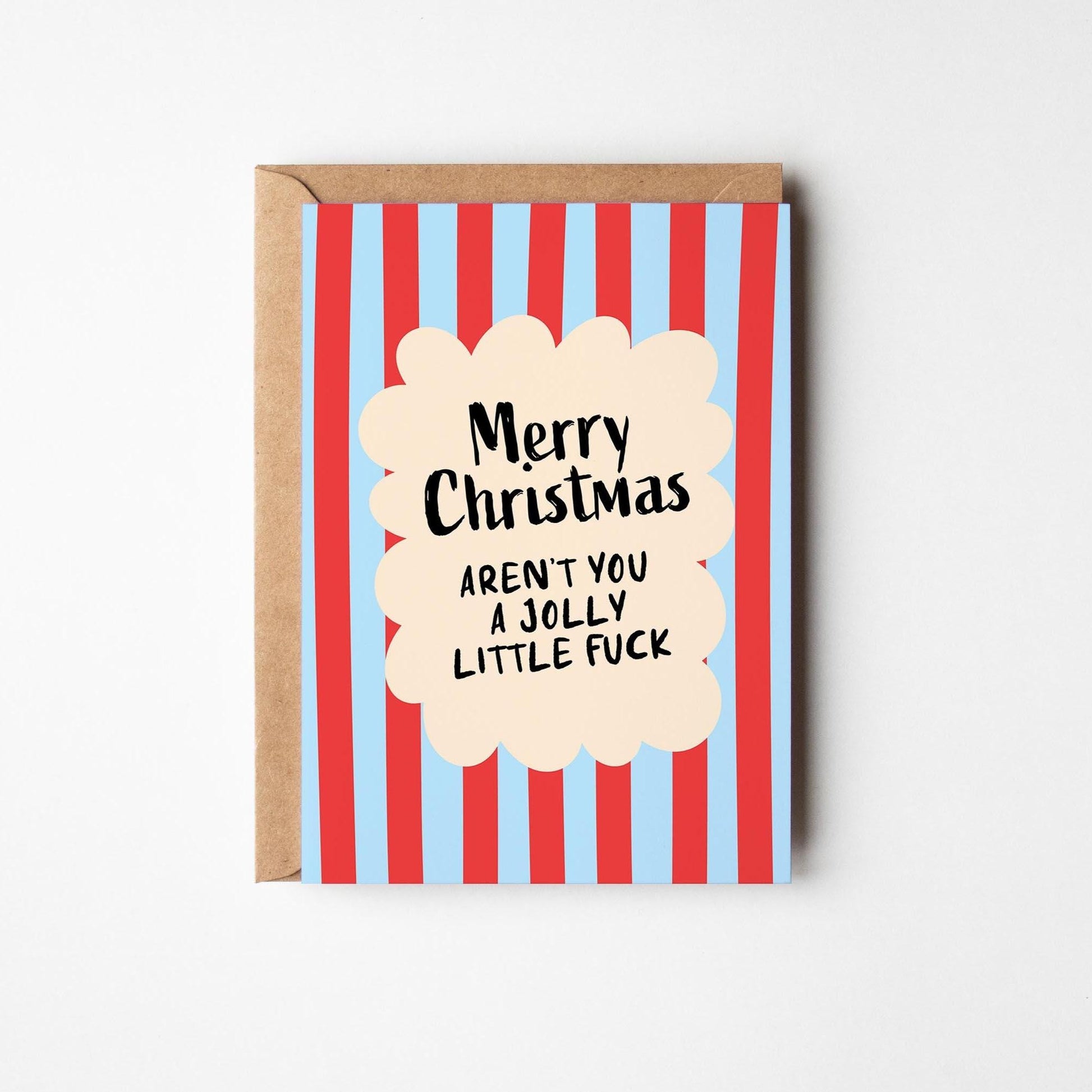 Funny Christmas Card; Aren’t You a Jolly Little Fuck; Rude Xmas Card - PulpKo
