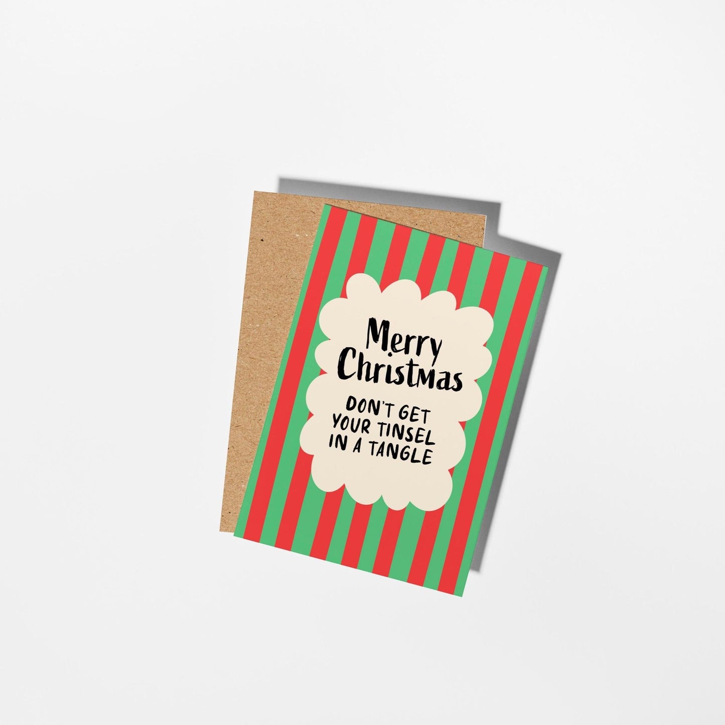 Funny Christmas Card; Don’t Get Your Tinsel in a Tangle - PulpKo