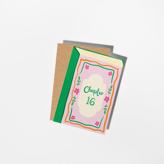Chapter 16 Birthday Card, 16th Birthday Card - PulpKo