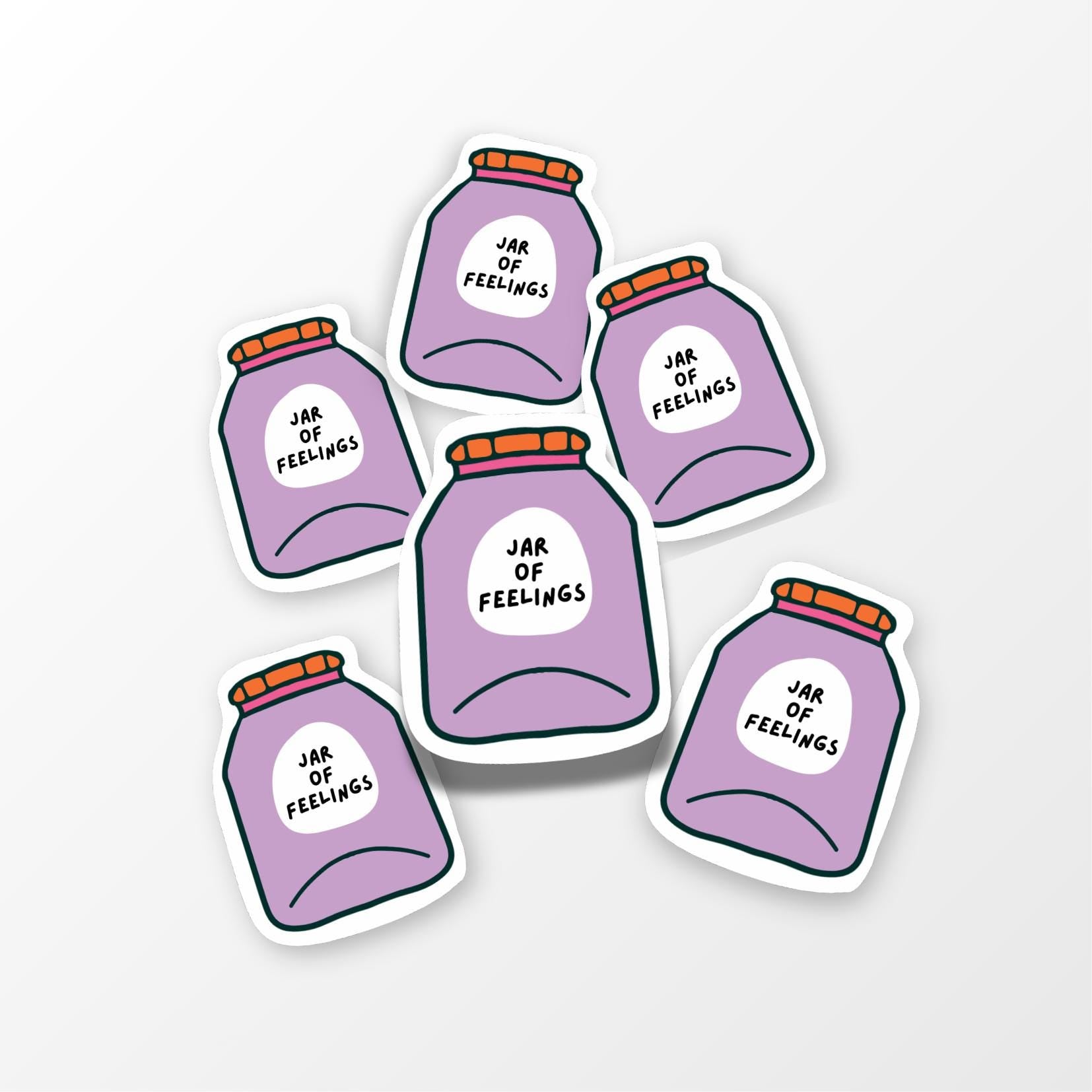 Jar of Feelings Sticker - PulpKo