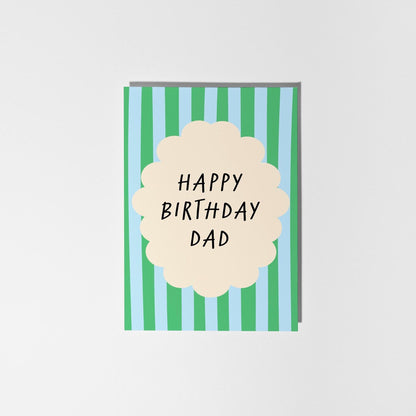 Happy Birthday Dad, Fun and Bright Greeting Card - PulpKo
