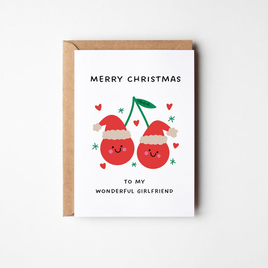 Merry Christmas To My Wonderful Girlfriend Card - PulpKo