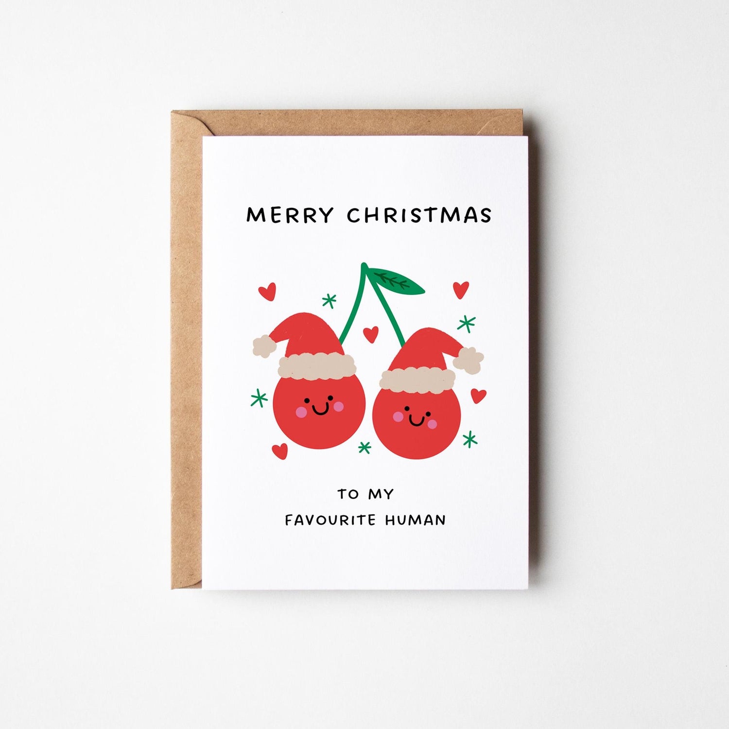 Merry Christmas To My Favourite Human Card - PulpKo