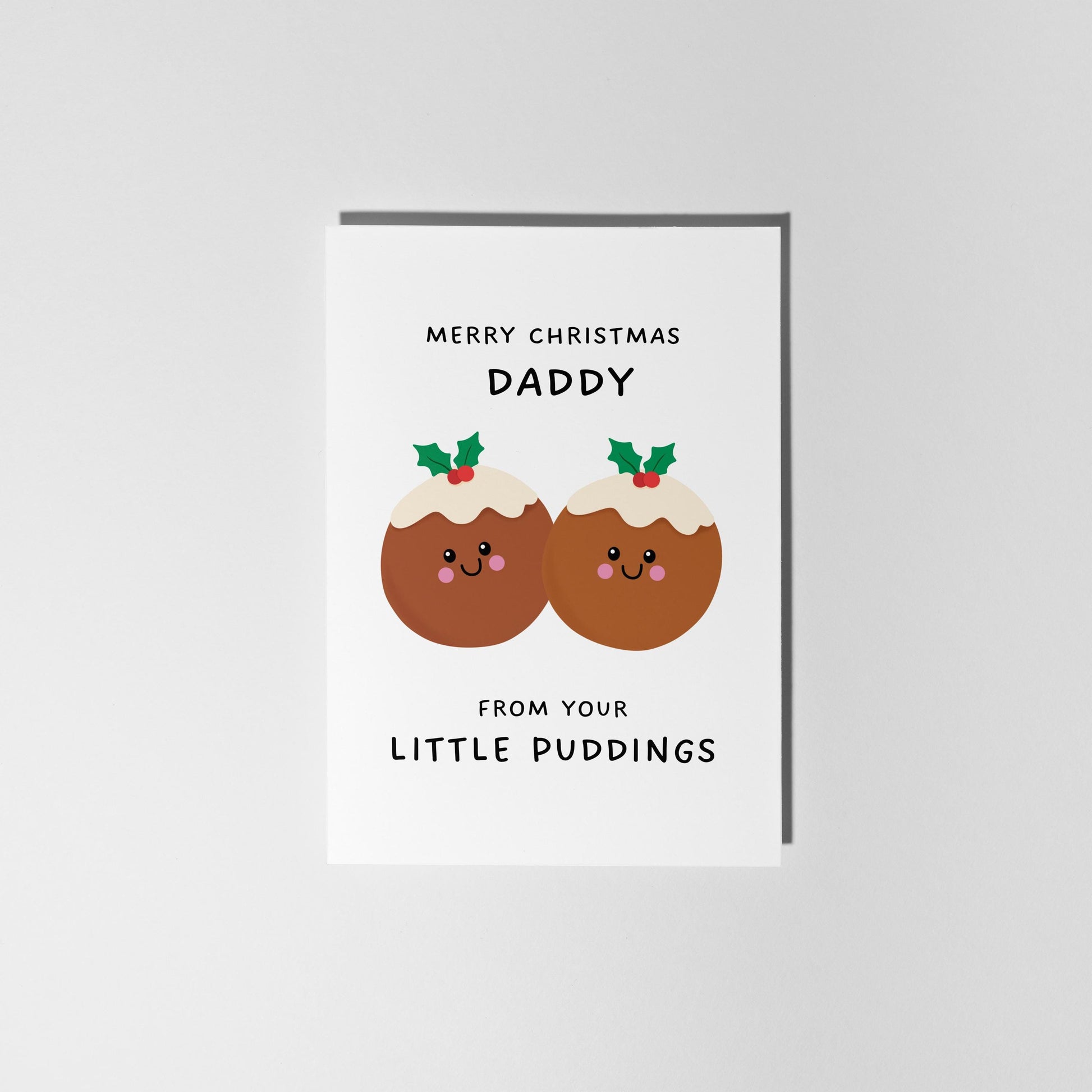 Merry Christmas Daddy From Your Little Puddings (2 Puddings) - PulpKo