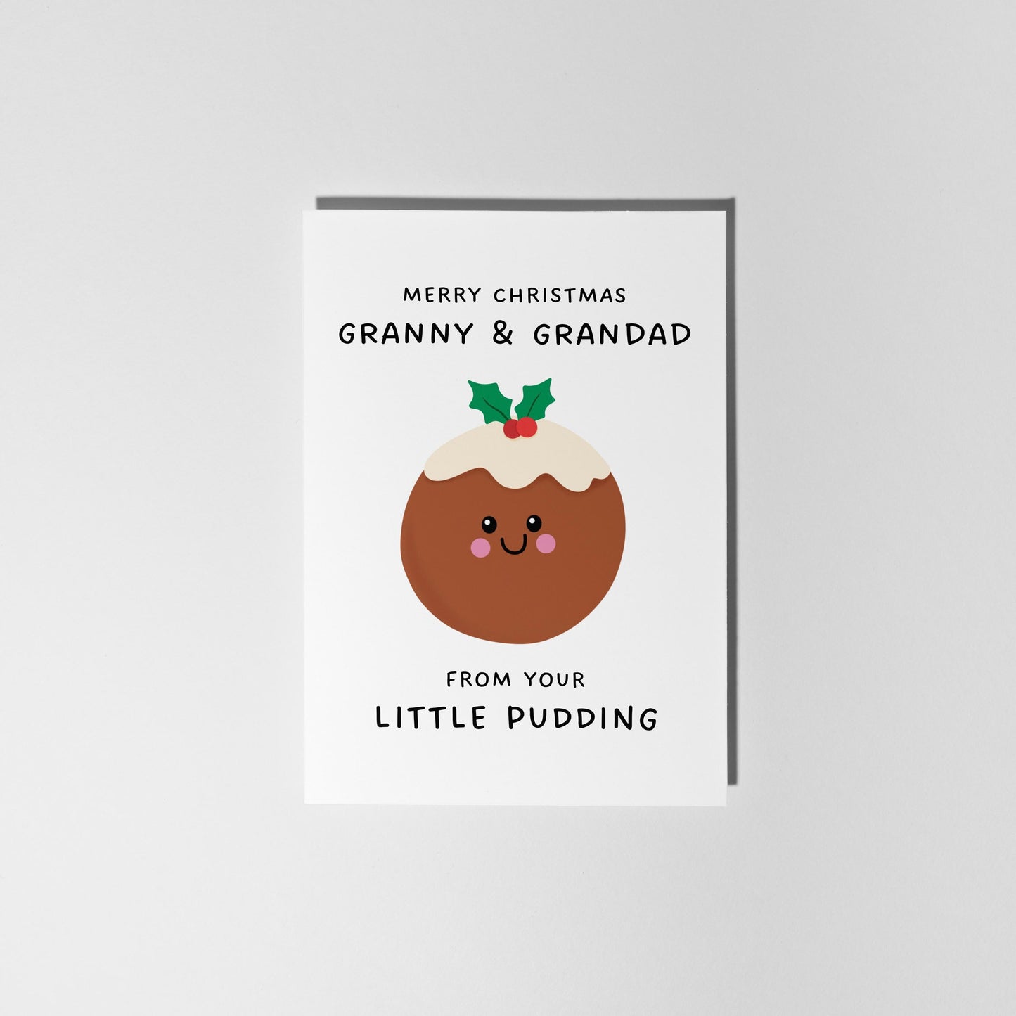 Merry Christmas Granny & Grandad From Your Little Pudding - PulpKo