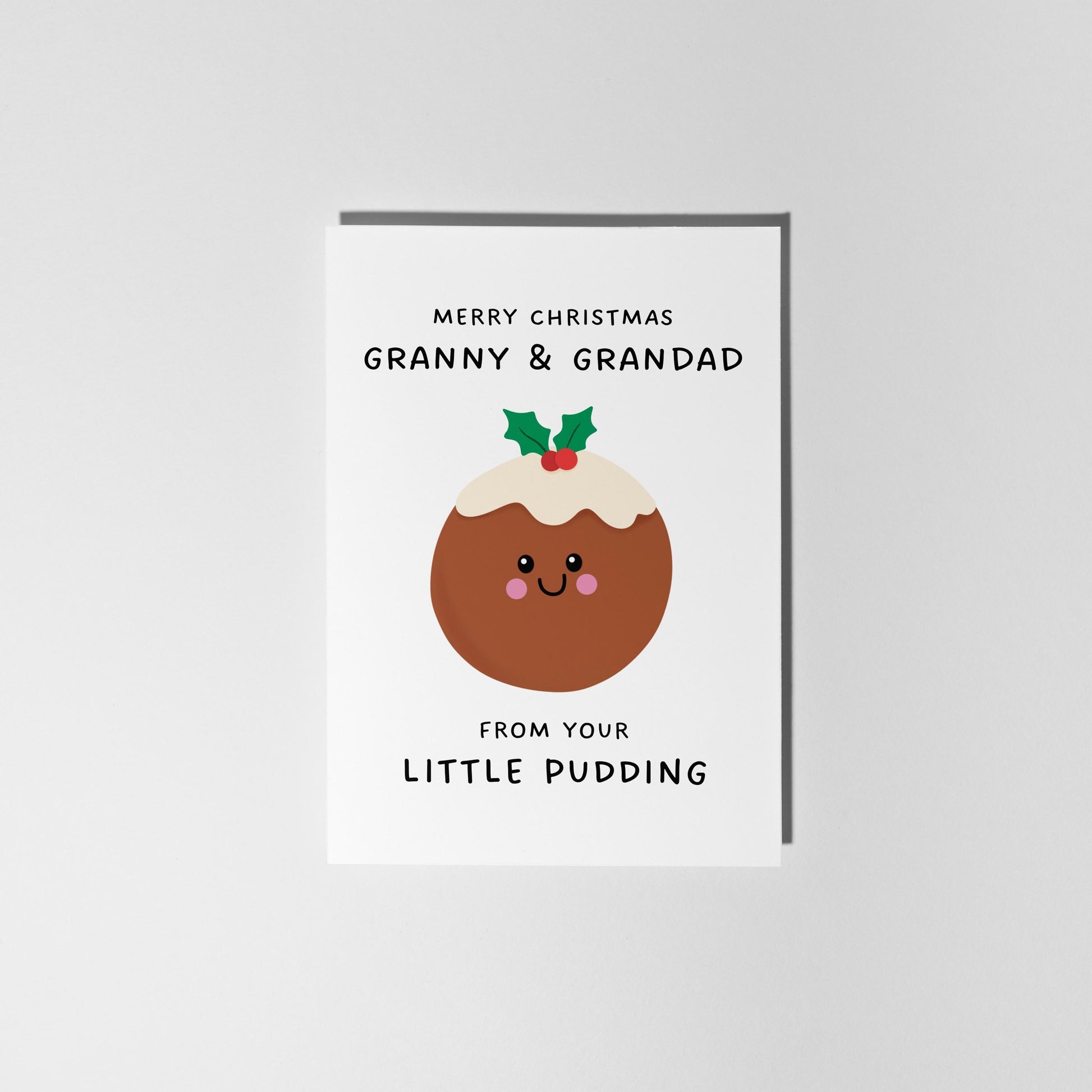 Merry Christmas Granny & Grandad From Your Little Pudding - PulpKo