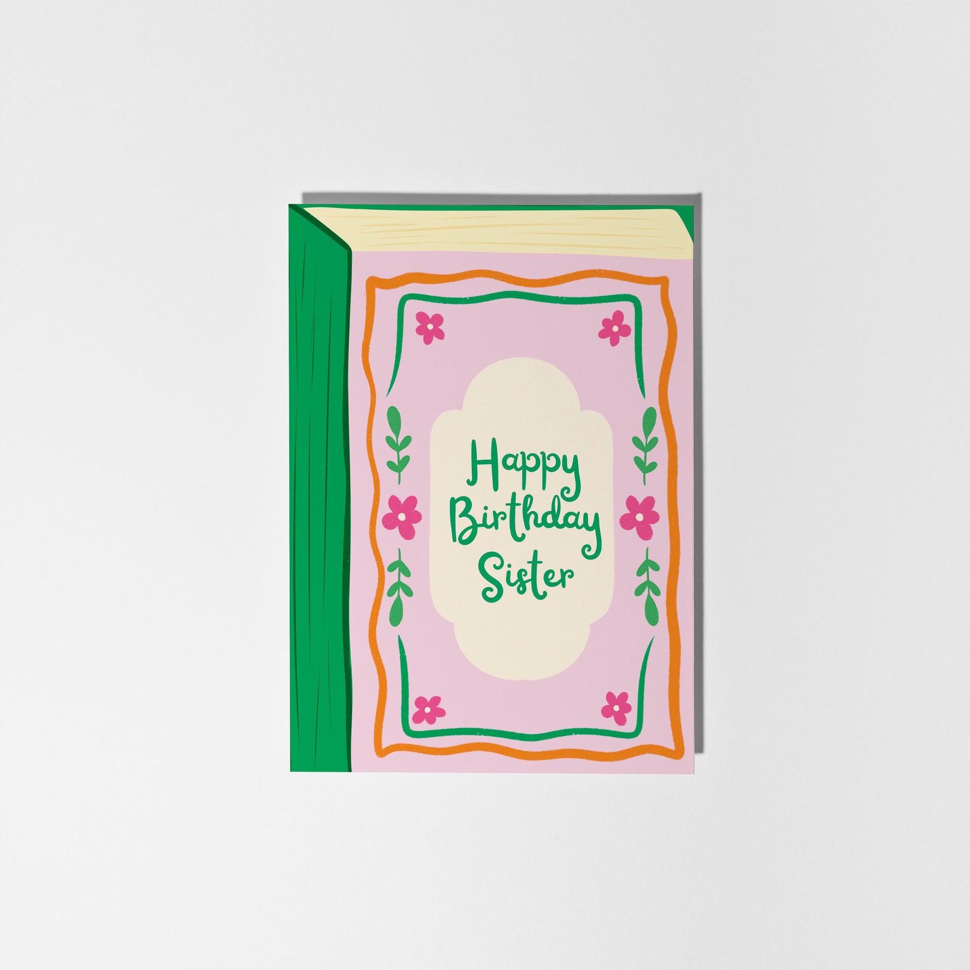 Sister Birthday Card, Book Greeting Card - PulpKo