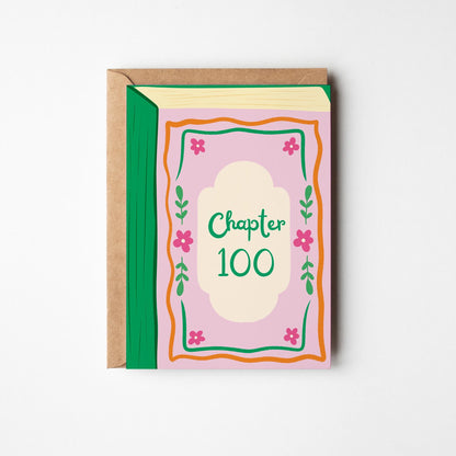 100th Book Birthday Card - PulpKo