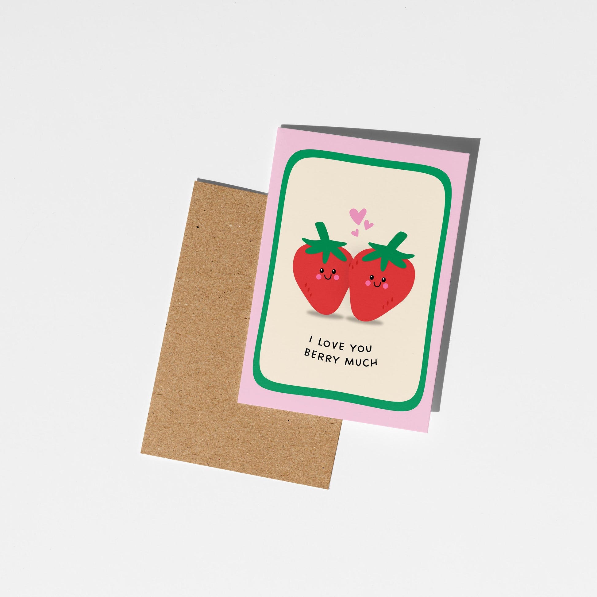 I Love You Berry Much Greeting Card - PulpKo