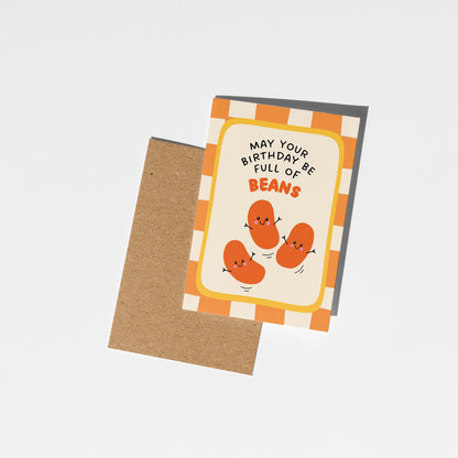 Full of Beans Birthday Card - PulpKo