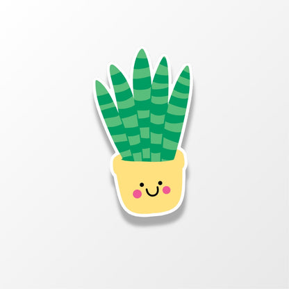 Plant Sticker Pack – 3 Cute Potted Plant Vinyl Stickers - PulpKo